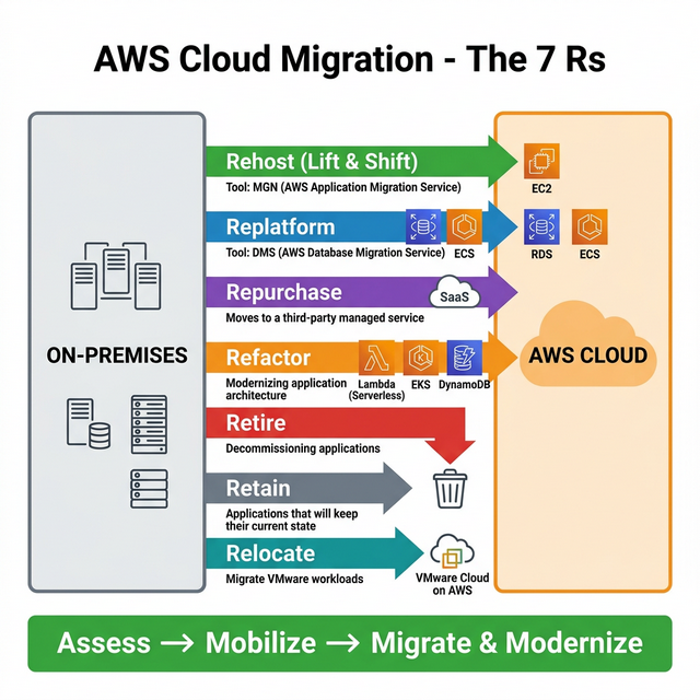 AWS Cloud Migration — The 7 Rs