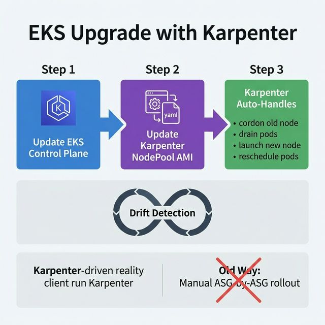 EKS Upgrade with Karpenter Diagram