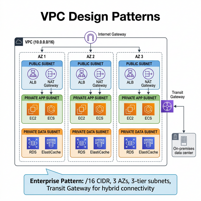 AWS VPC Enterprise Architecture Design Diagram